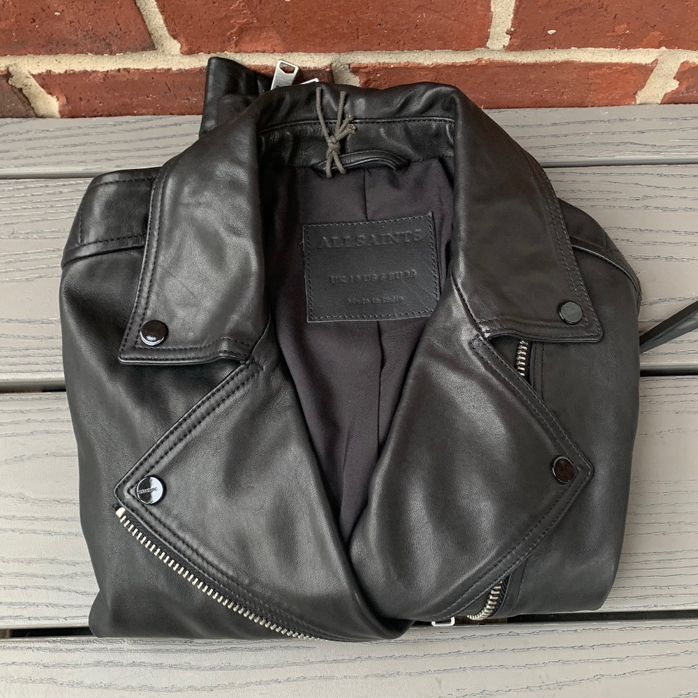 All Saints Dalby Leather Biker Jacket